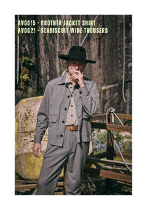 BROTHER OF BALIO - JACKET SHIRT - Four Season Cotton Navy