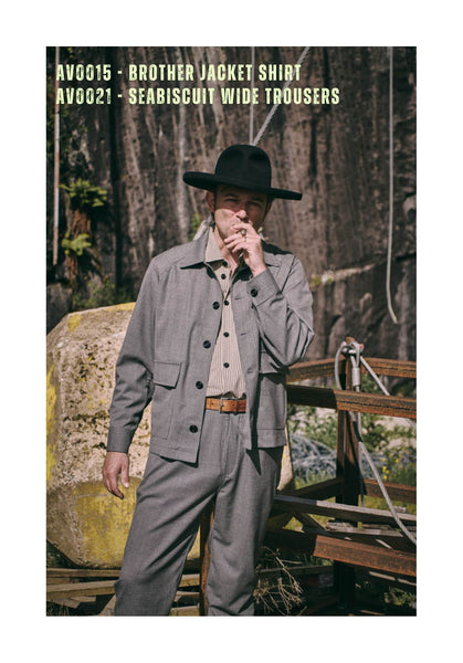 BROTHER OF BALIO - JACKET SHIRT - Four Season Cotton Navy