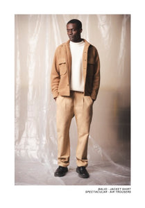 SPECTACULAR BID - AIR TROUSERS - Moleskine Cotton Sand