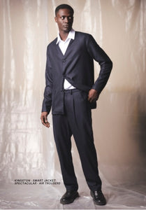 KINGSTONE - SMART JACKET - Navy Merino Wool