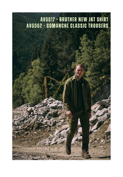 COMANCHE - CLASSIC TROUSERS - Seersucker Brown