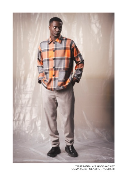 COMANCHE - CLASSIC TROUSERS - Canvas Cotton Grey