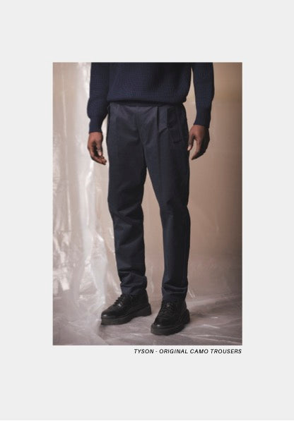 COMANCHE - CLASSIC TROUSERS - Winter Wool Navy