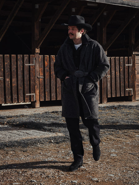 WAYNE RIBOT - NEW AIR WIDE COAT - Boiled H.Wool Dark Grey