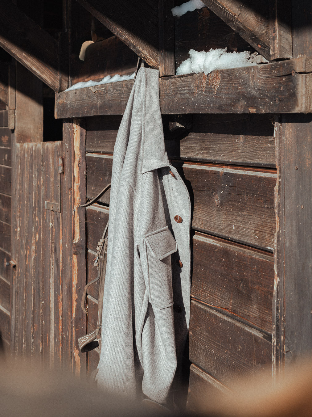 DANGLAR - OVERSHIRT - Piquet Cotton Grey