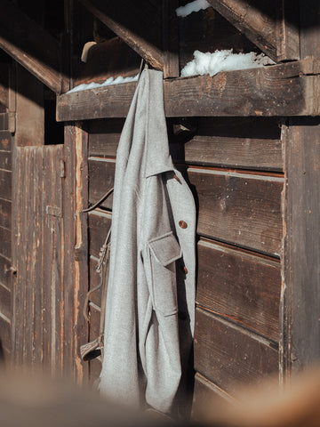 DANGLAR - OVERSHIRT - Piquet Cotton Grey