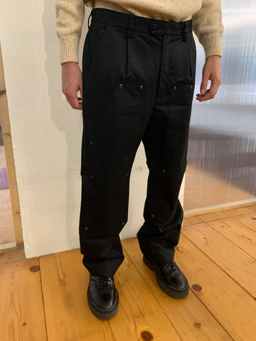 SPECTACULAR BID - AIR TROUSERS - Cotton Black