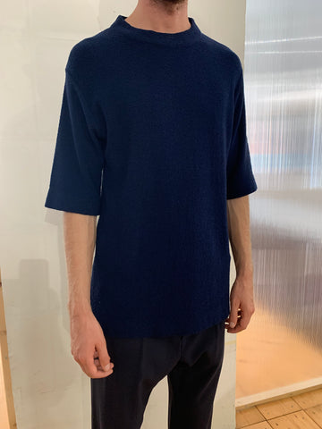SUNNY - KNIT T-SHIRT - Super Boucle' NAVY