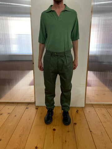 COMANCHE - CLASSIC TROUSERS - Drill Green Forest