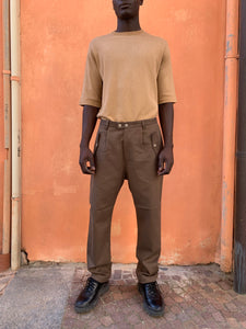 TYSON - ORIGINAL CAMO TROUSERS - Warm Twill Cotton Drill Olive