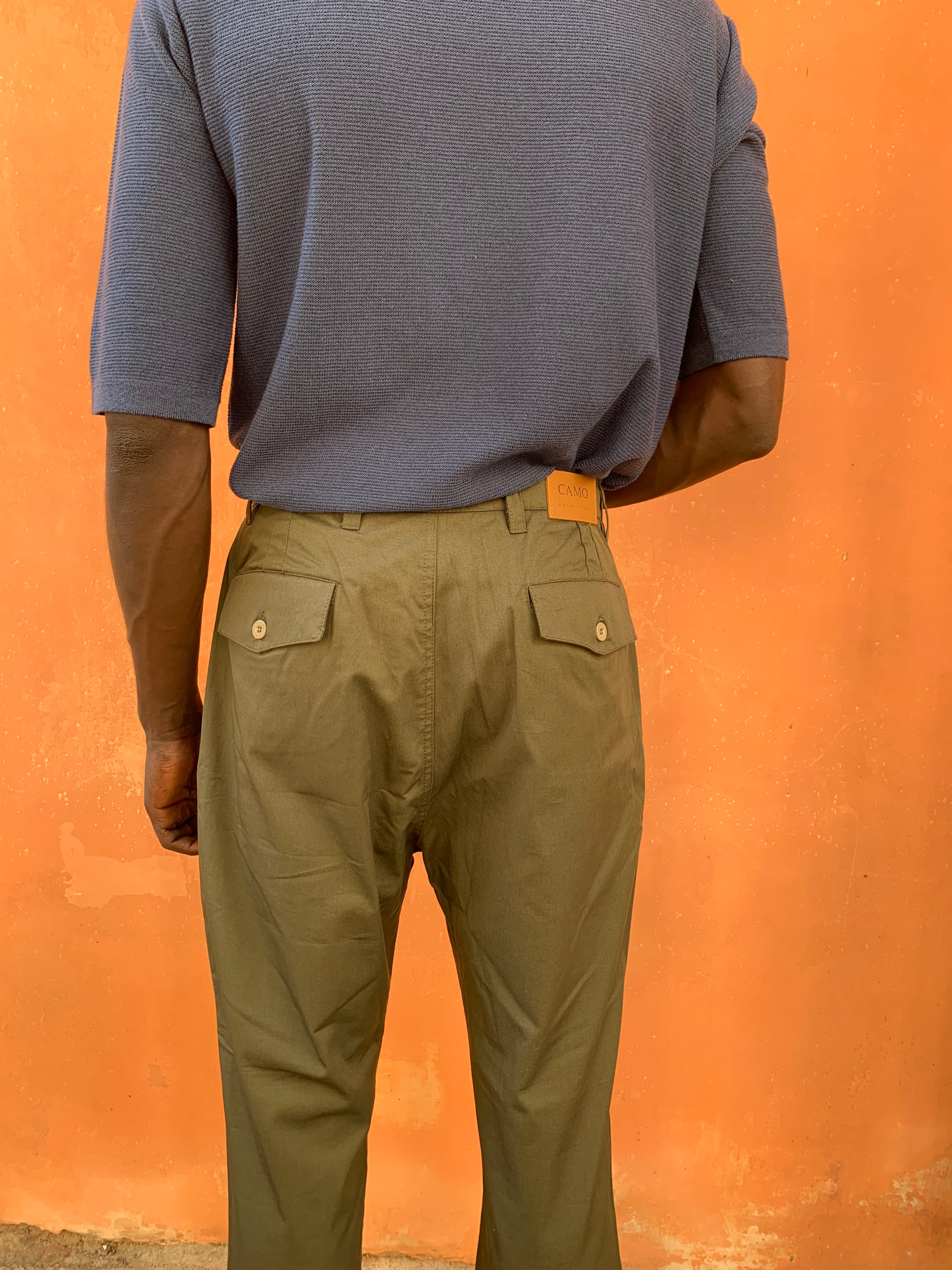 TYSON - ORIGINAL CAMO TROUSERS - Drill Cotton Forest Green