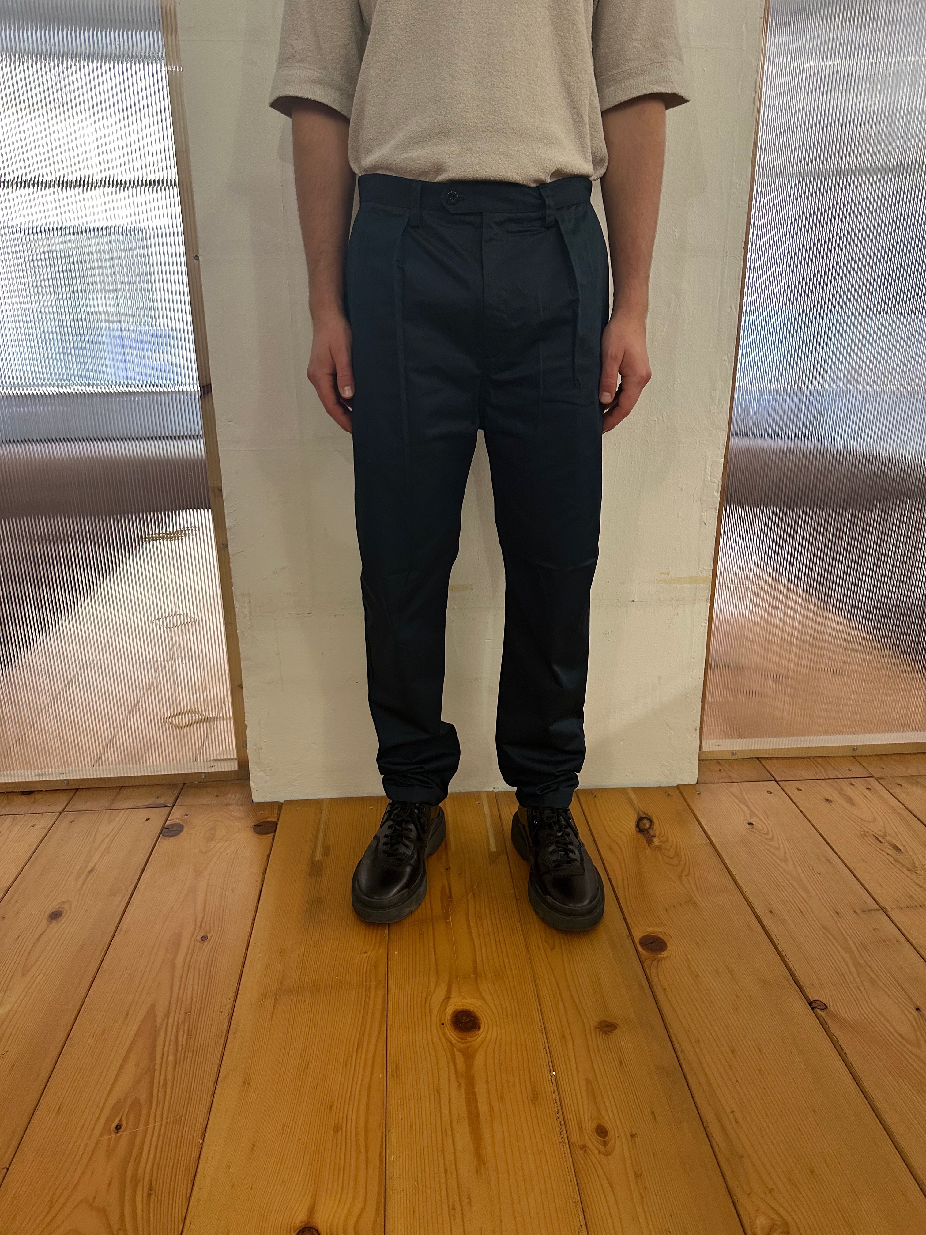 COMANCHE - CLASSIC TROUSERS - Drill Cotton Navy Petrol