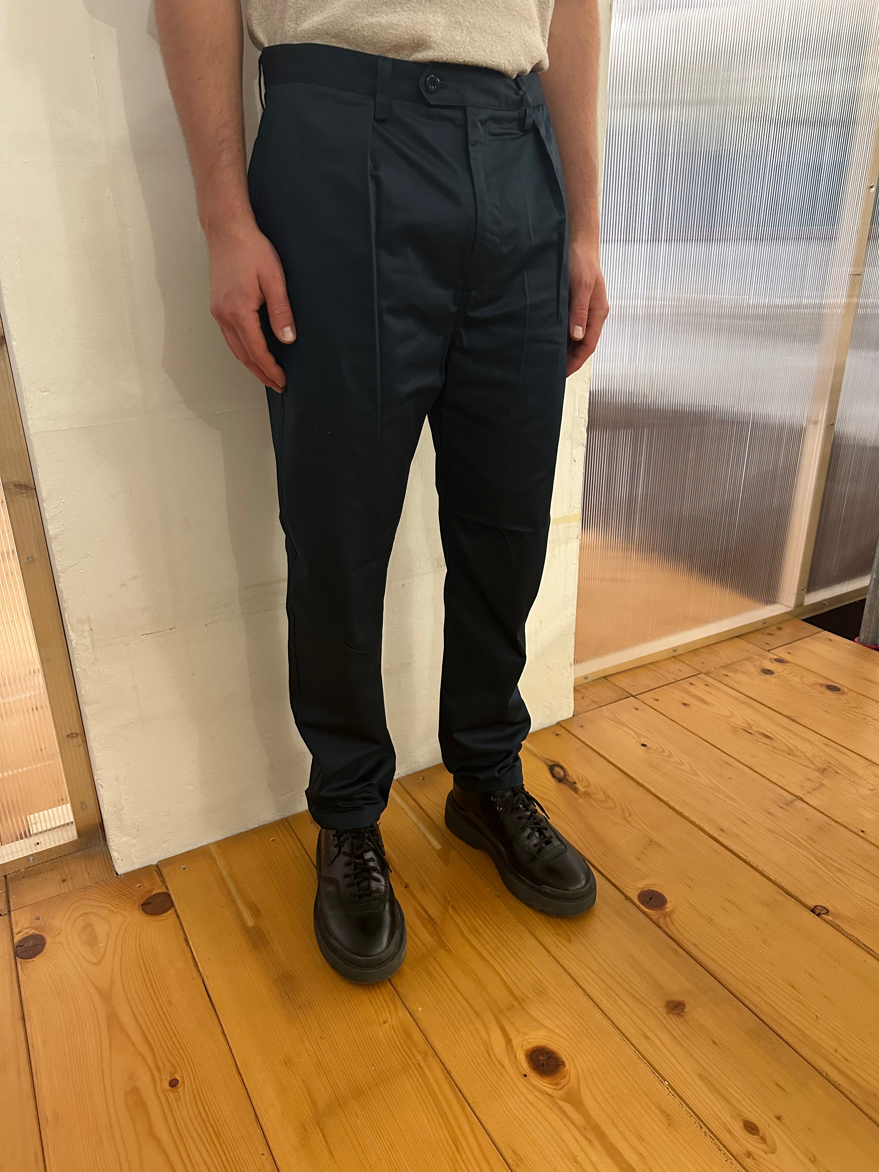 COMANCHE - CLASSIC TROUSERS - Drill Cotton Navy Petrol