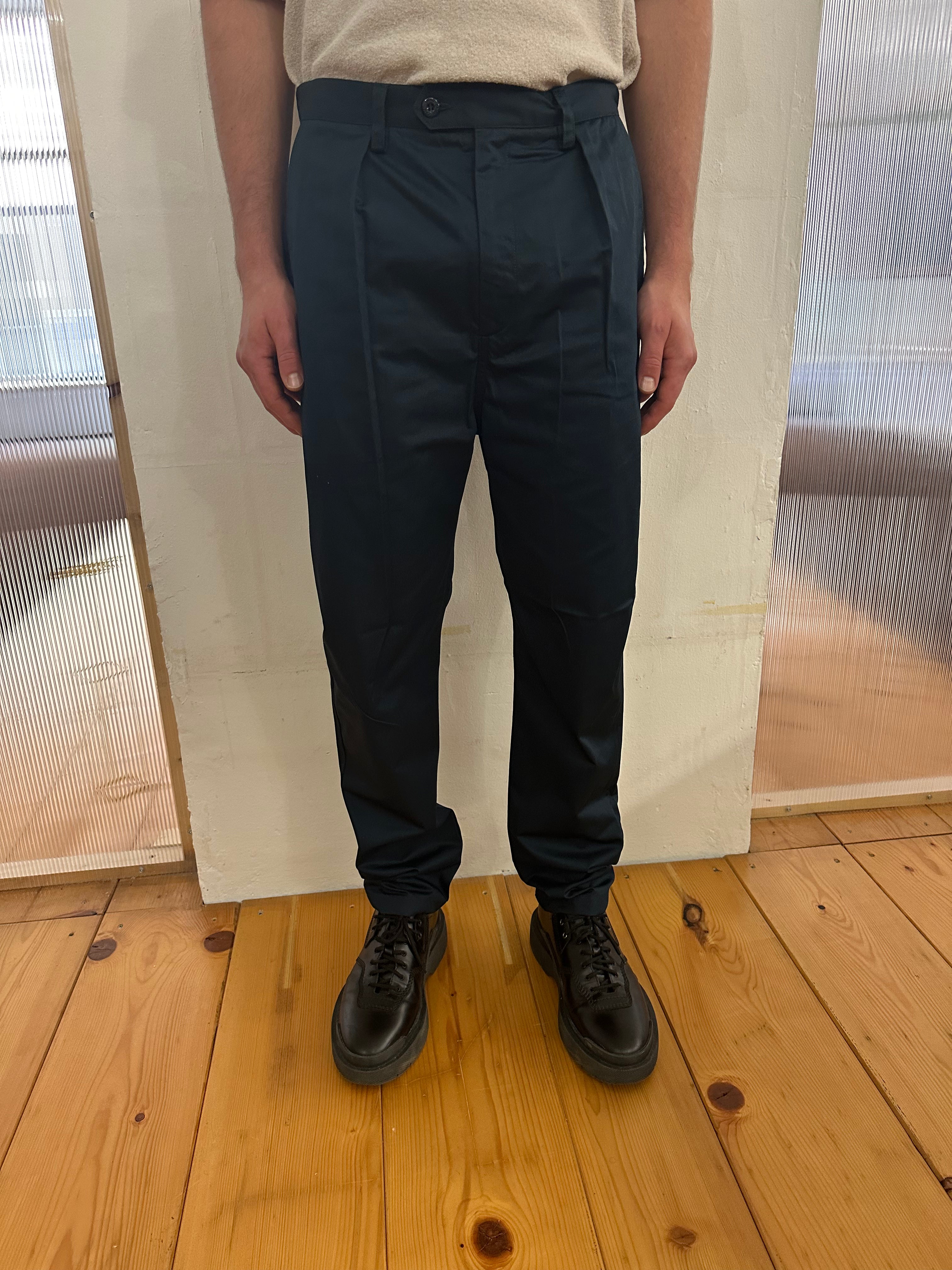 COMANCHE - CLASSIC TROUSERS - Drill Cotton Navy Petrol