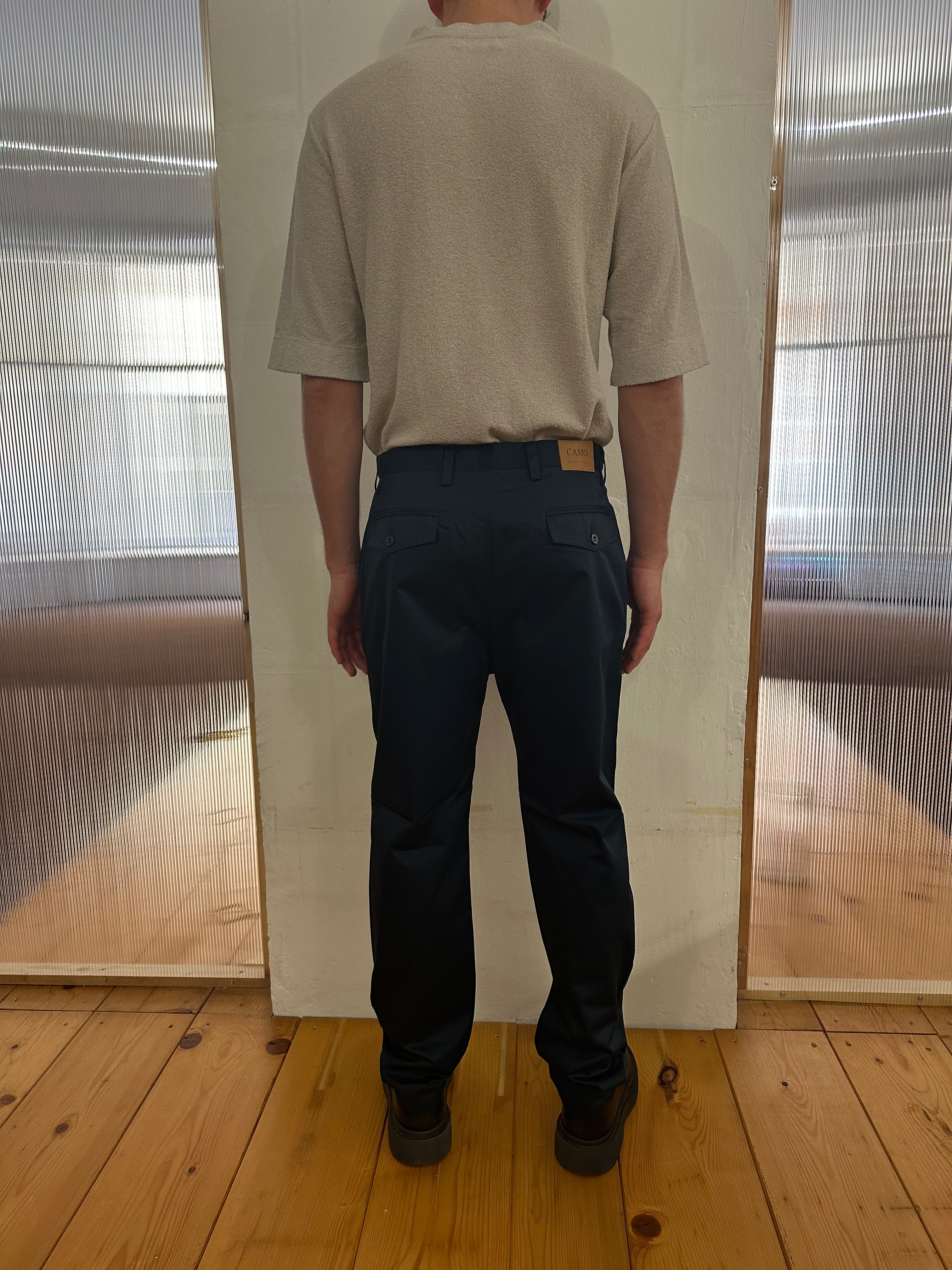 COMANCHE - CLASSIC TROUSERS - Drill Cotton Navy Petrol