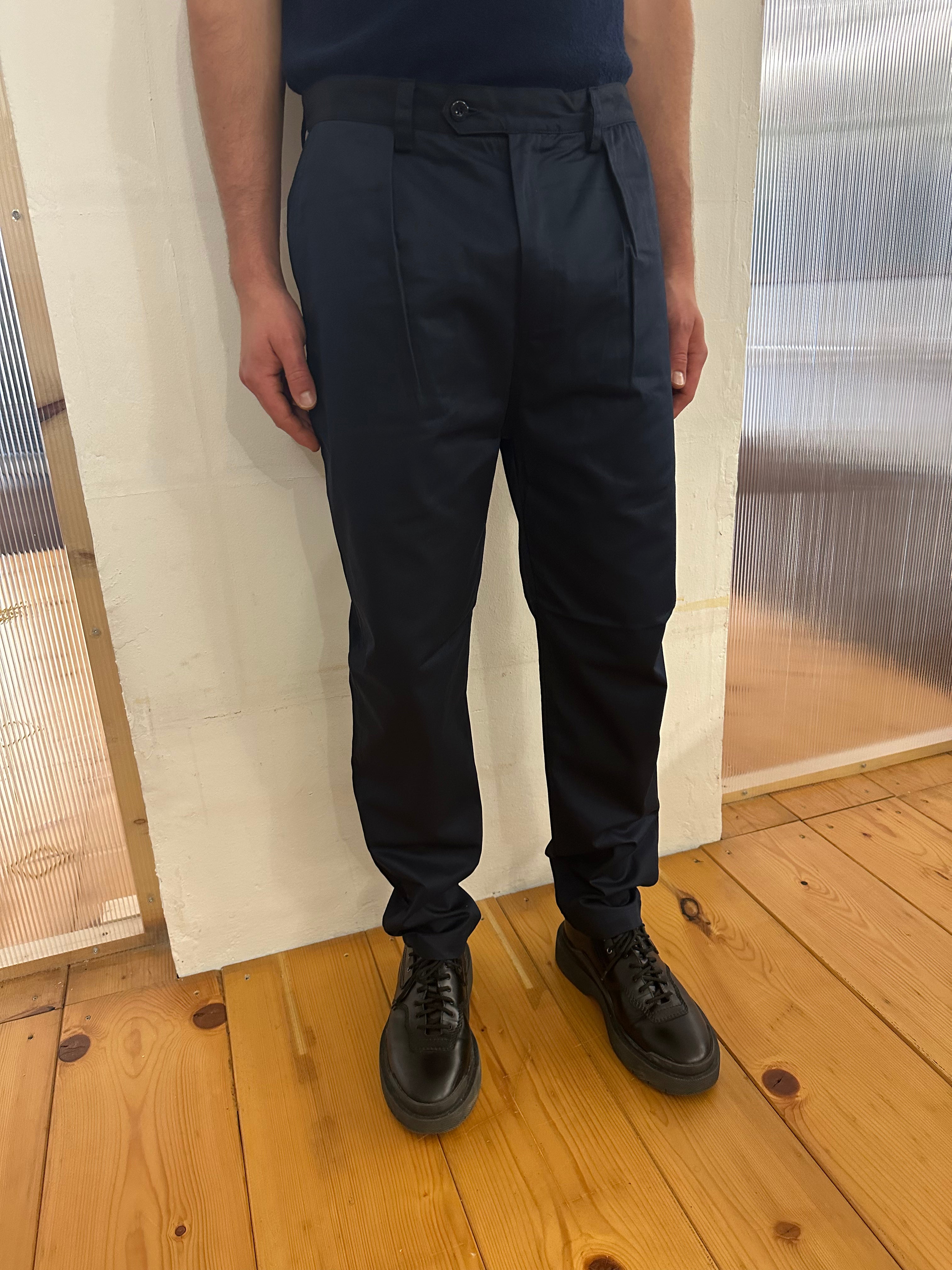 COMANCHE - CLASSIC TROUSERS - Drill Cotton Navy