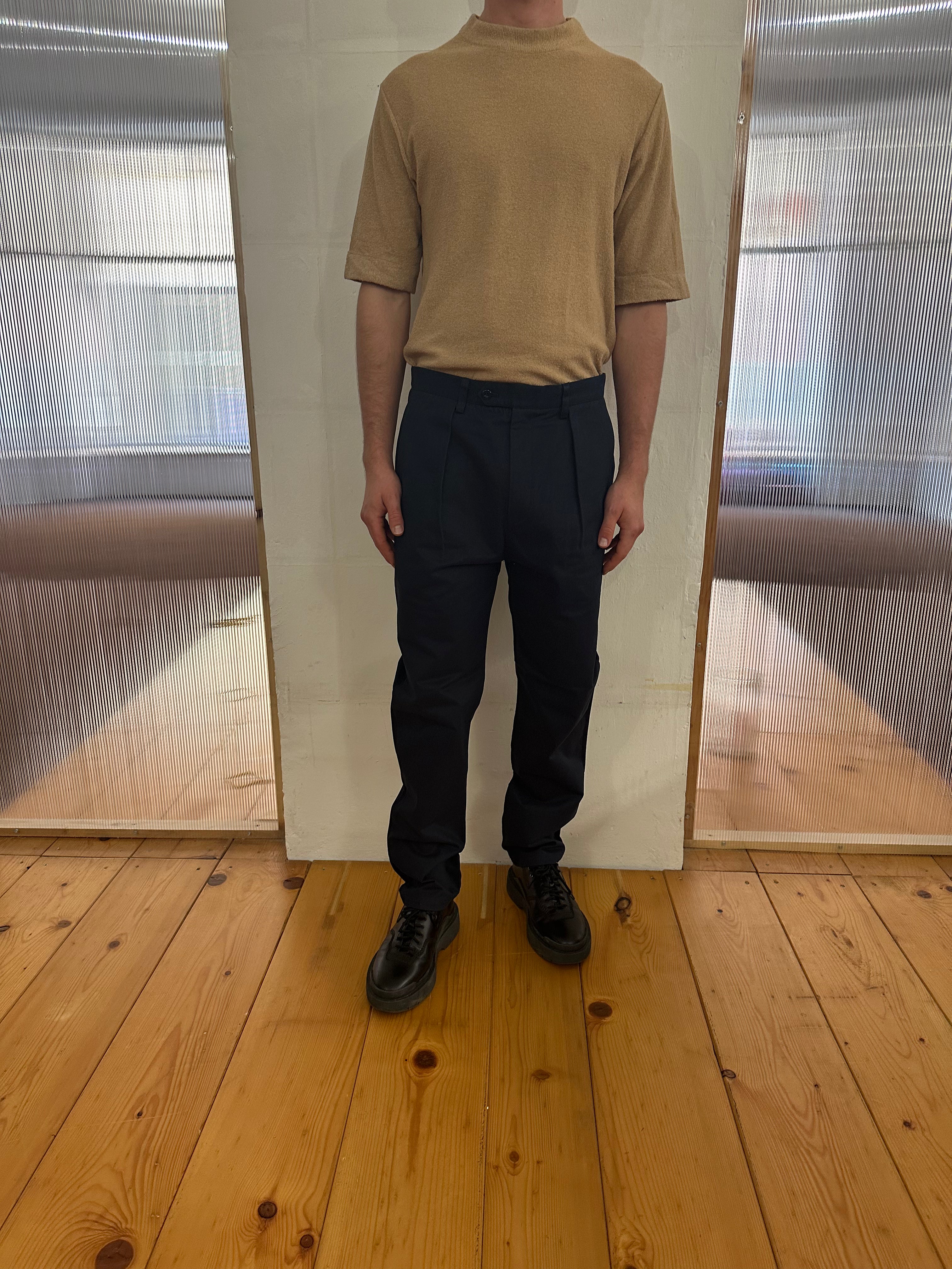 COMANCHE - CLASSIC TROUSERS - Warm Twill Cotton Navy