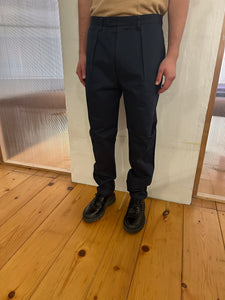 COMANCHE - CLASSIC TROUSERS - Warm Twill Cotton Navy