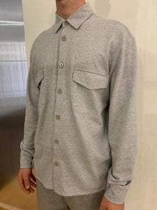 DANGLAR - OVERSHIRT - Piquet Cotton Grey