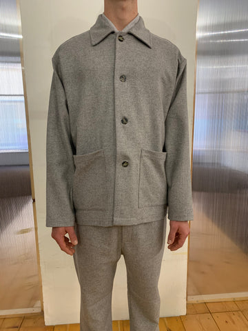 TISSERAND - AIR WIDE JACKET - Soft Wool Light Grey