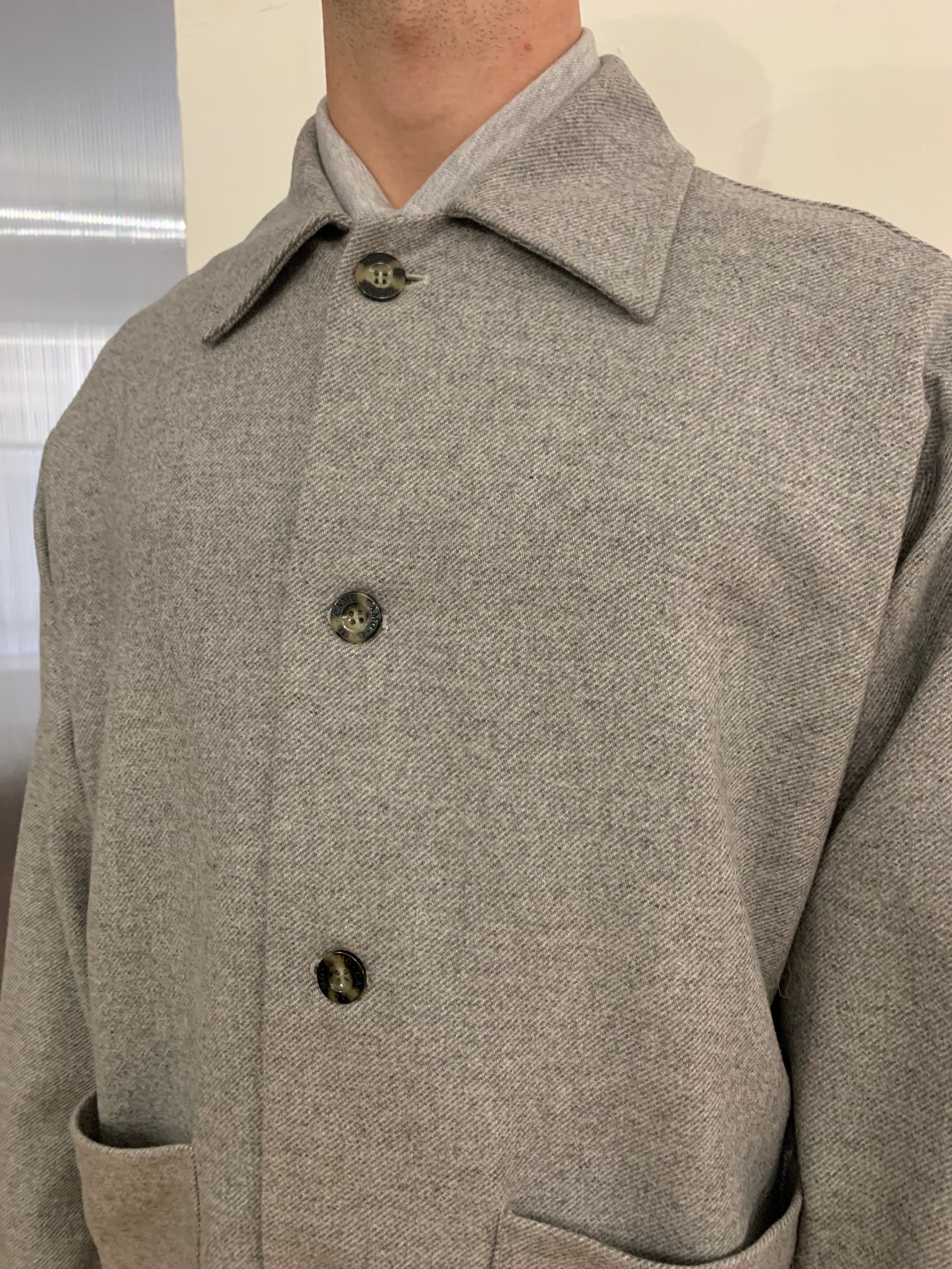 TISSERAND - AIR WIDE JACKET - Soft Wool Light Grey