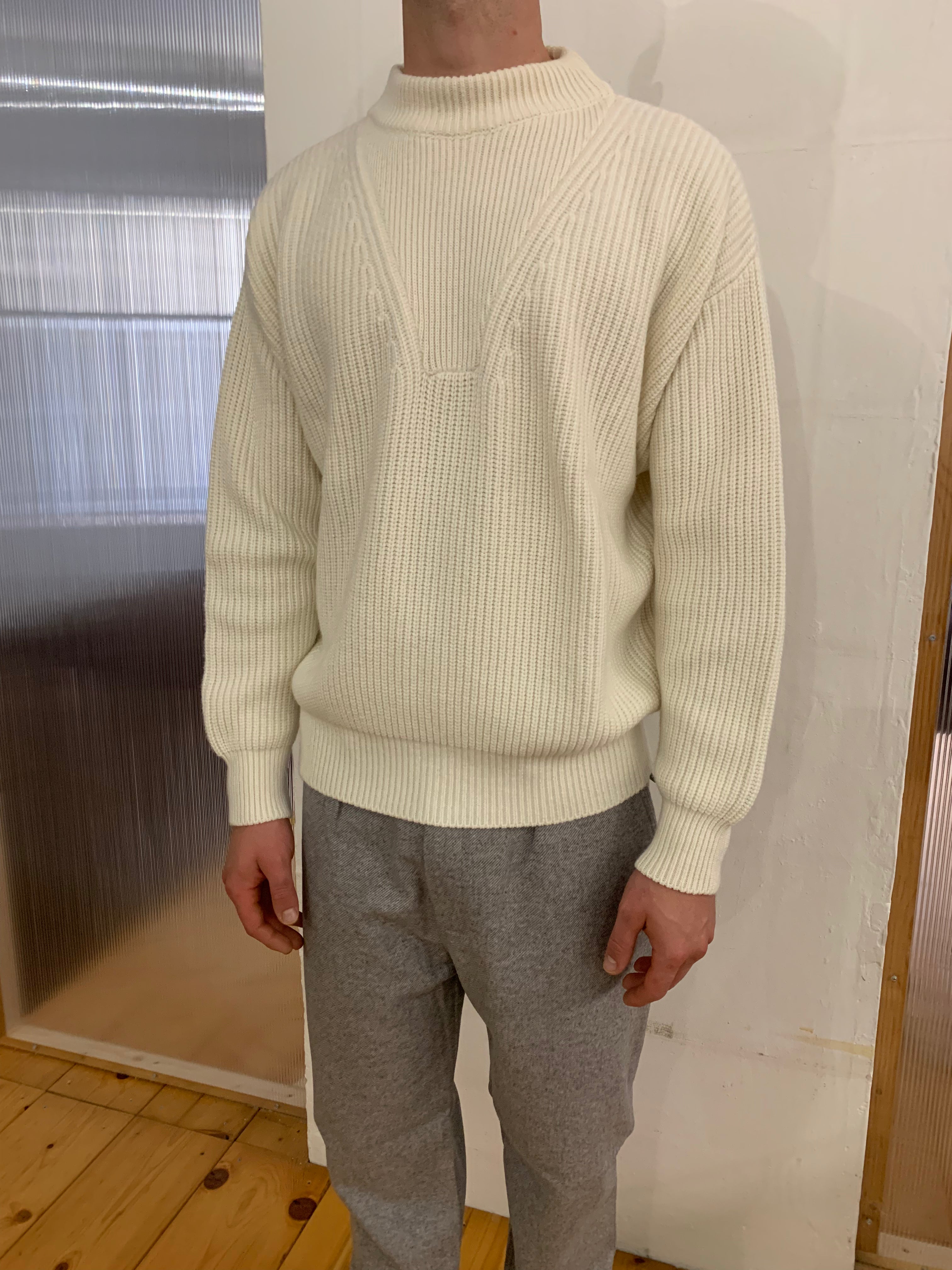 THUNDERBOLT - WARM SWEATER - Cashmere-Merino Wool Extrafine Cream