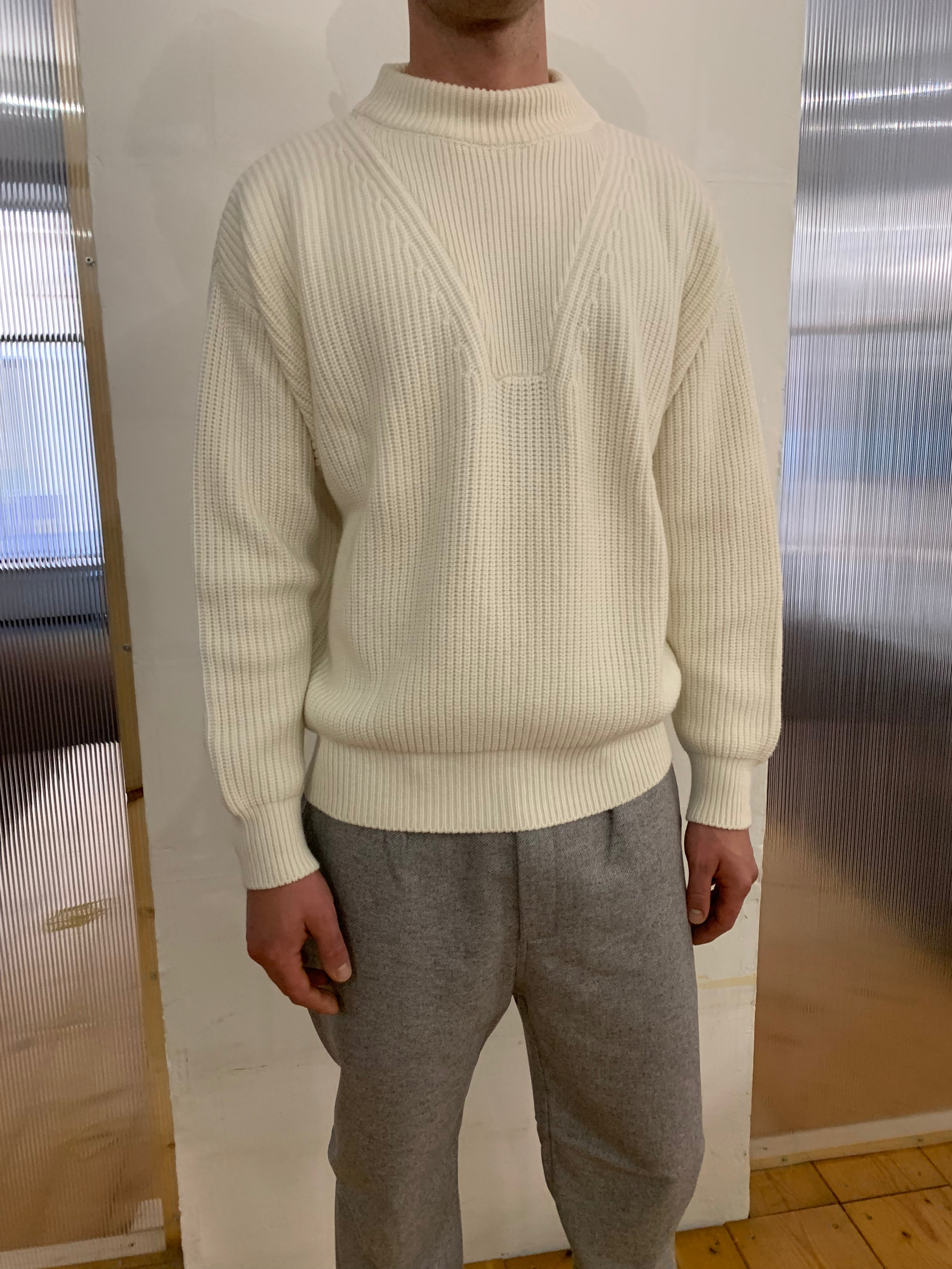 THUNDERBOLT - WARM SWEATER - Cashmere-Merino Wool Extrafine Cream