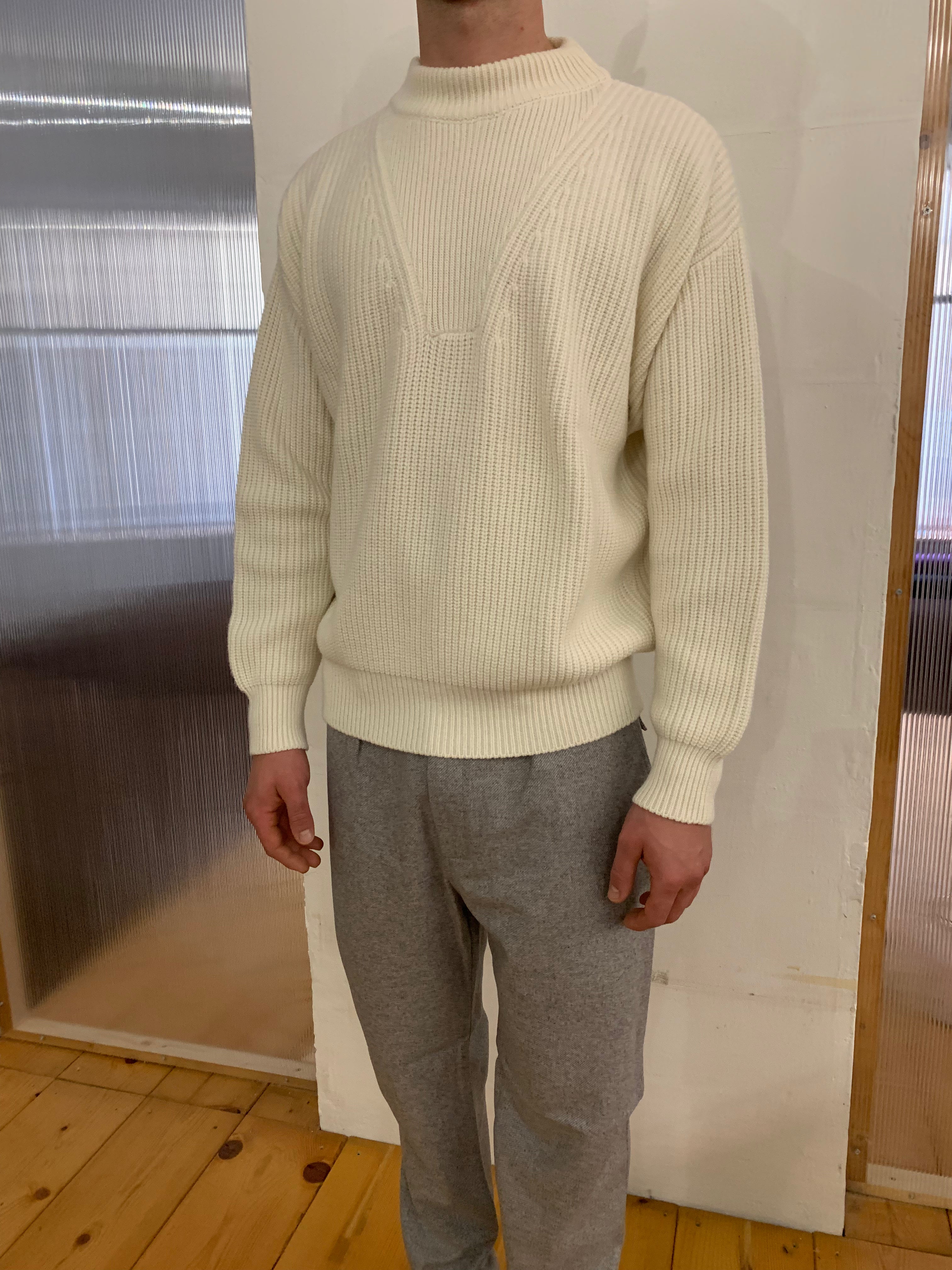 THUNDERBOLT - WARM SWEATER - Cashmere-Merino Wool Extrafine Cream