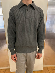 THUNDERBOLT - WARM SWEATER - Cashmere-Merino Wool Extrafine Grey