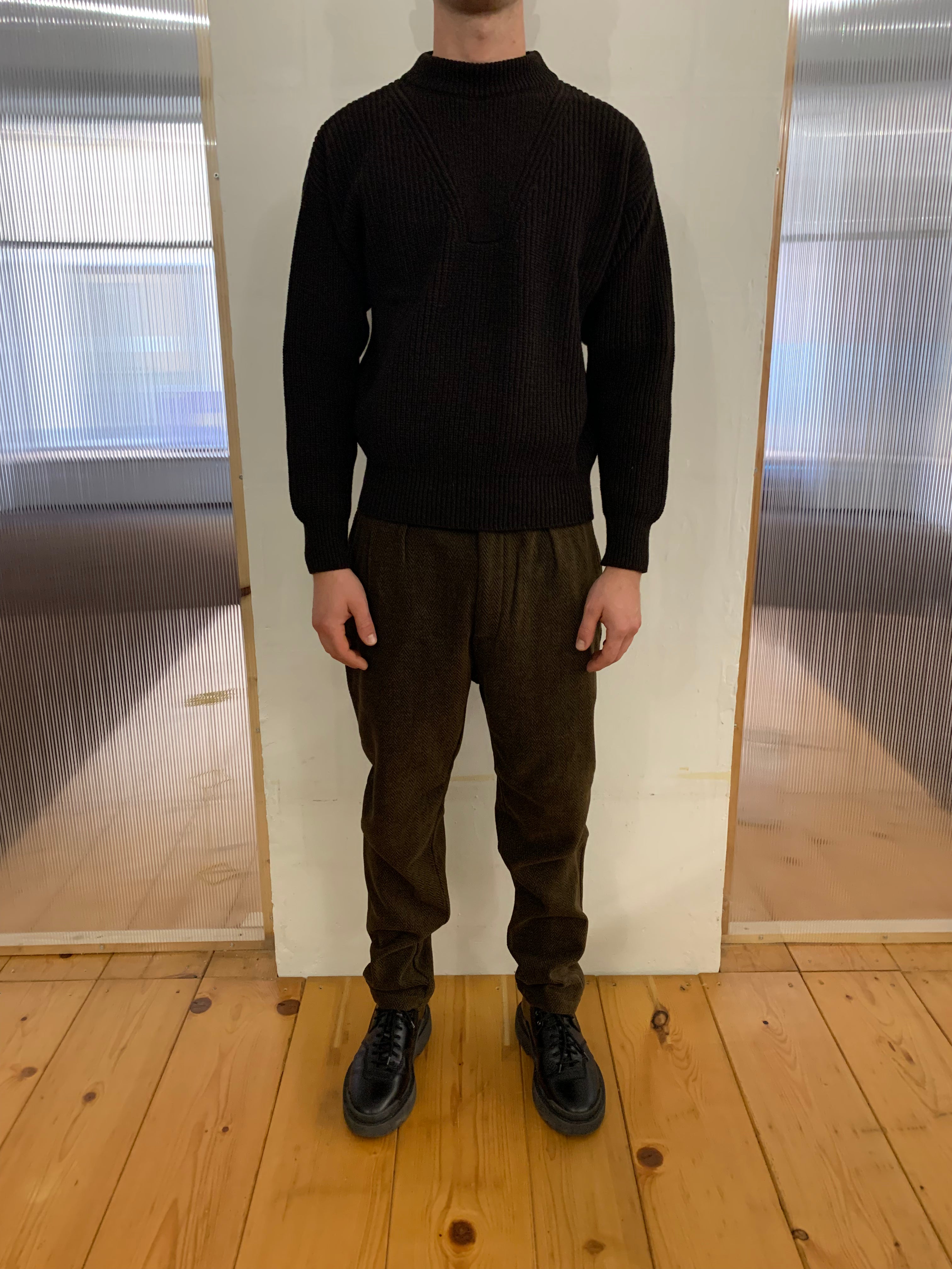 THUNDERBOLT - WARM SWEATER - Cashmere-Merino Wool Extrafine Brown