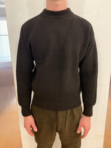 THUNDERBOLT - WARM SWEATER - Cashmere-Merino Wool Extrafine Brown