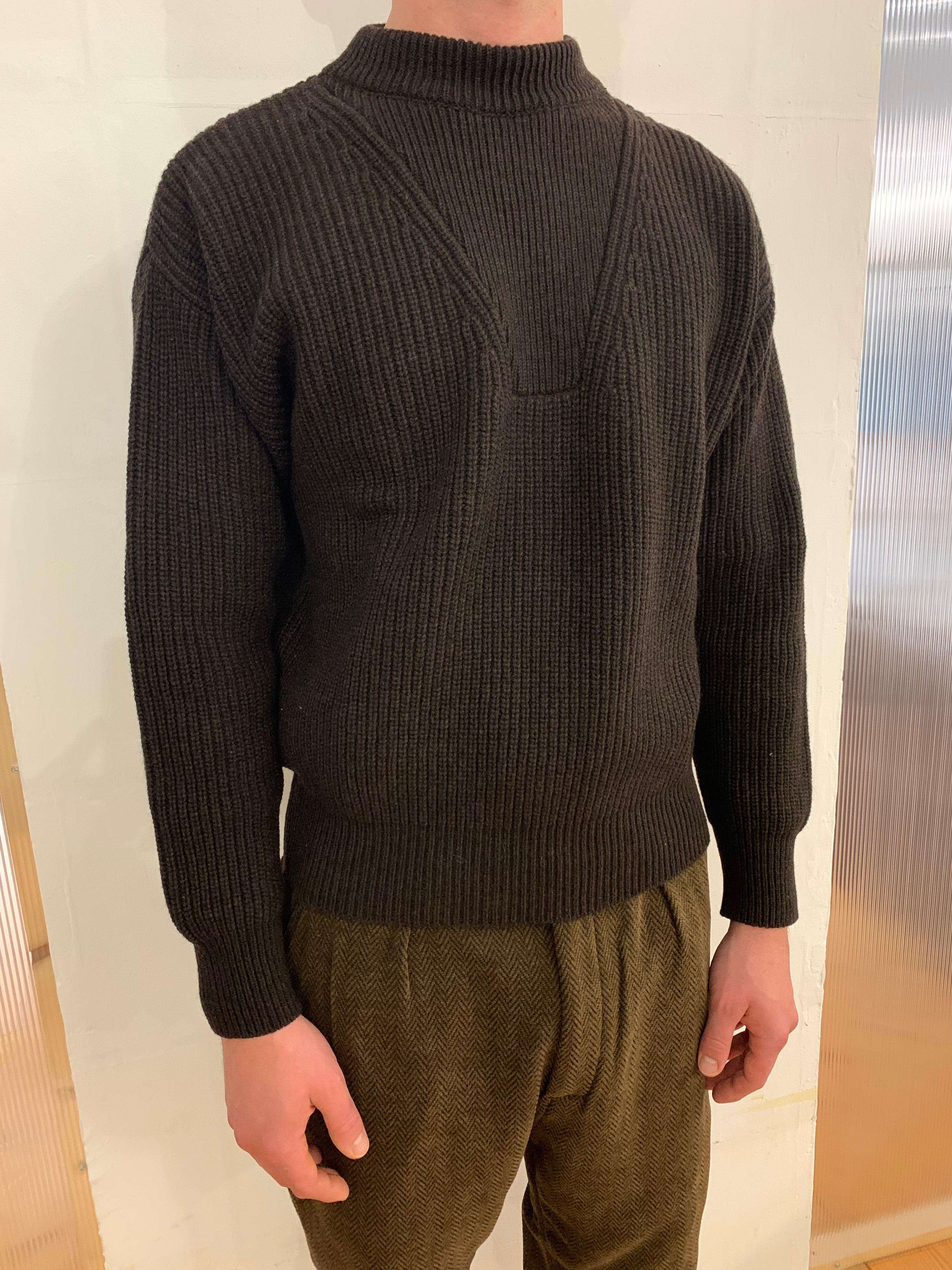 THUNDERBOLT - WARM SWEATER - Cashmere-Merino Wool Extrafine Brown