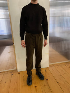 COMANCHE - CLASSIC TROUSERS - Harringbone Wool Brown