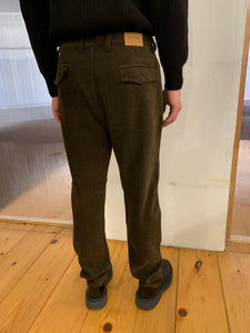 COMANCHE - CLASSIC TROUSERS - Harringbone Wool Brown