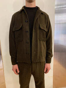 BALIO - JACKET SHIRT - Herringbone Wool Brown