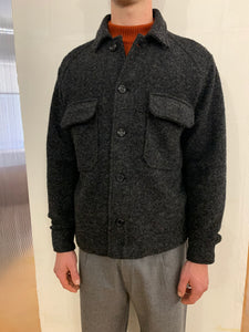 BALIO - JACKET SHIRT - Boiled H.Wool Dark Grey