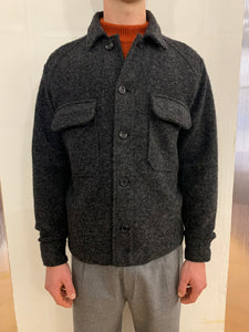 BALIO - JACKET SHIRT - Boiled H.Wool Dark Grey