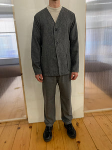 KINGSTONE - SMART JACKET - Harringbone Grey Wool