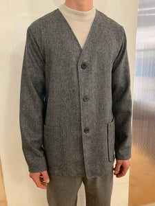 KINGSTONE - SMART JACKET - Harringbone Grey Wool