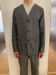 KINGSTONE - SMART JACKET - Harringbone Grey Wool