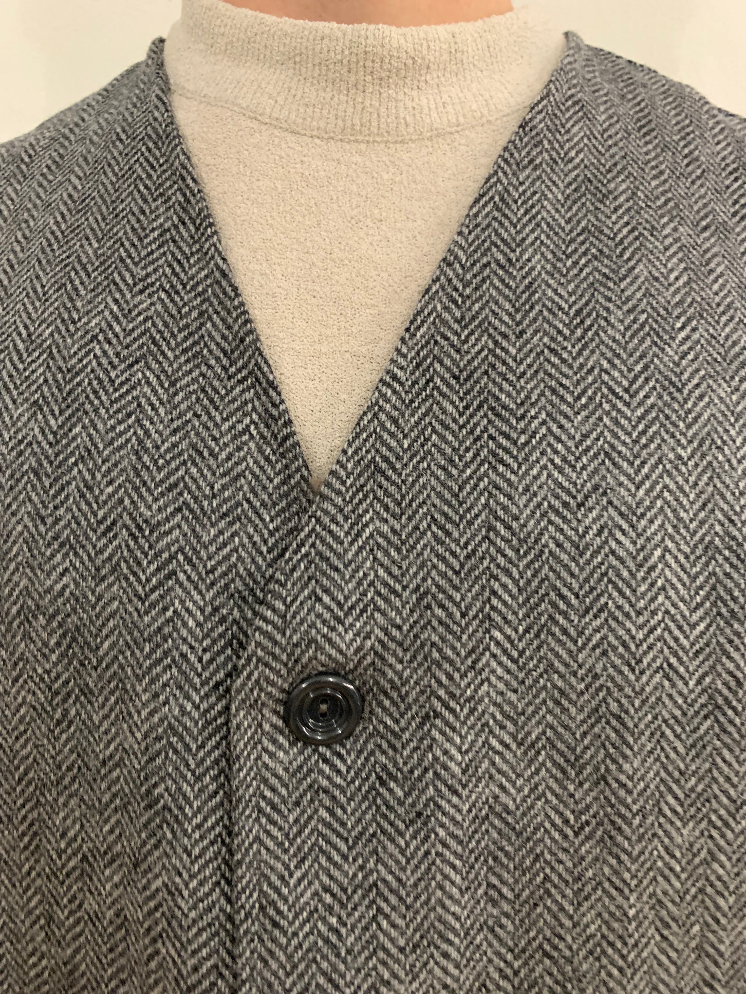 KINGSTONE - SMART JACKET - Harringbone Grey Wool