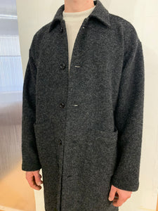 WAYNE RIBOT - NEW AIR WIDE COAT - Boiled H.Wool Dark Grey
