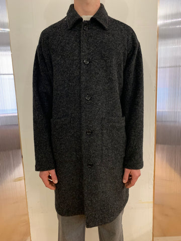 WAYNE RIBOT - NEW AIR WIDE COAT - Boiled H.Wool Dark Grey