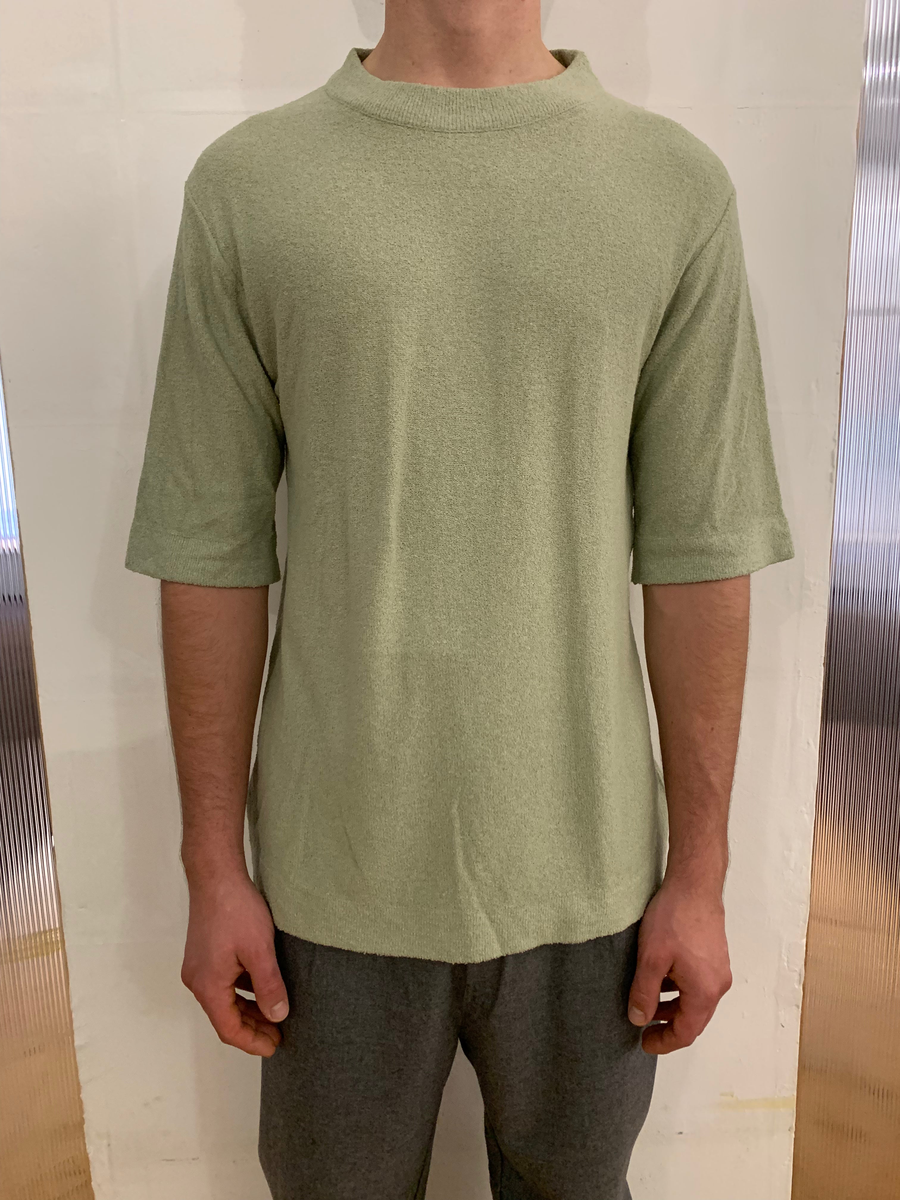 SUNNY - KNIT T-SHIRT - Super Boucle' Sage