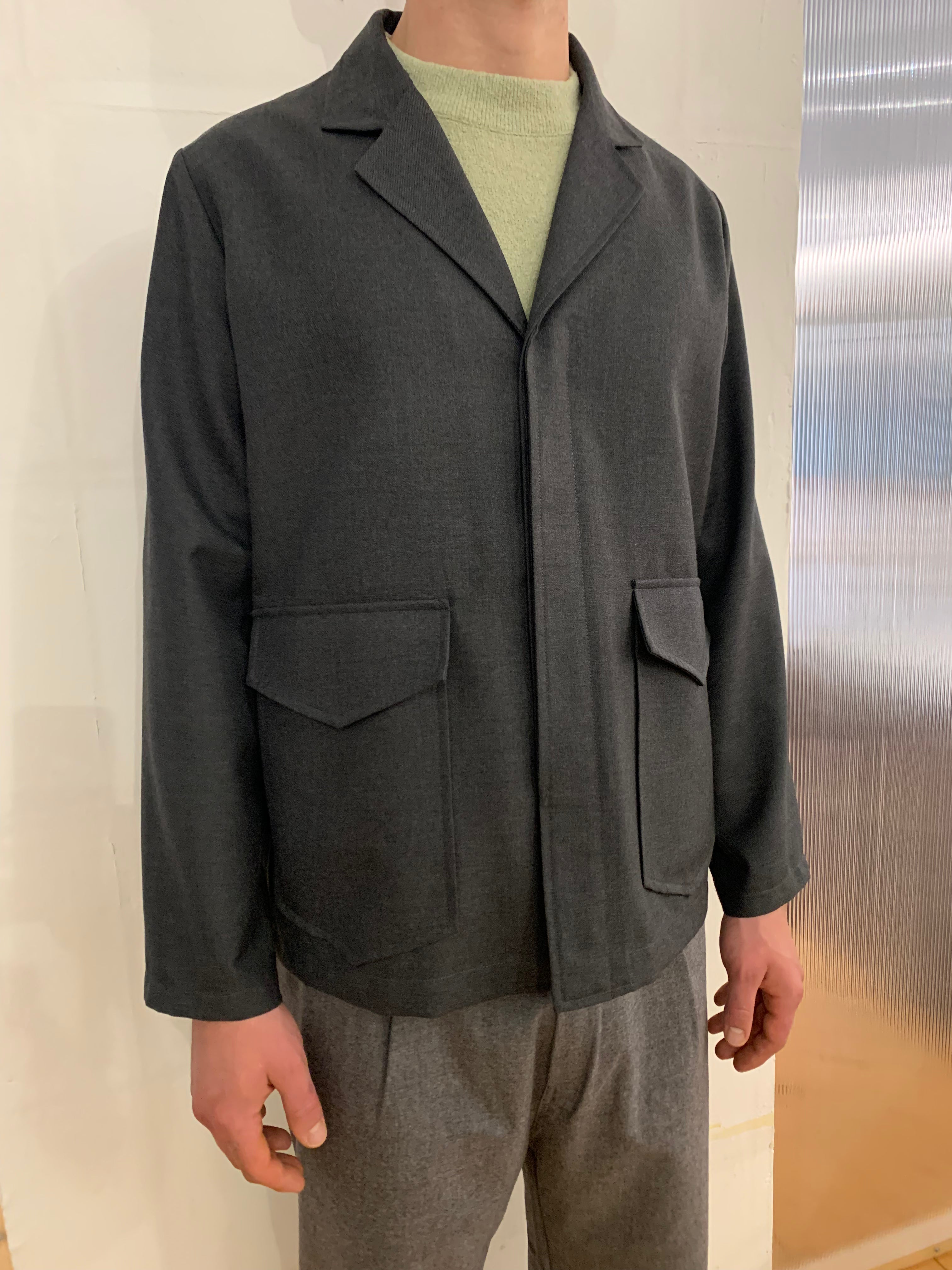BONNEY NEW FURIA - WIDE JACKET - Super Soft Merino Wool Grey