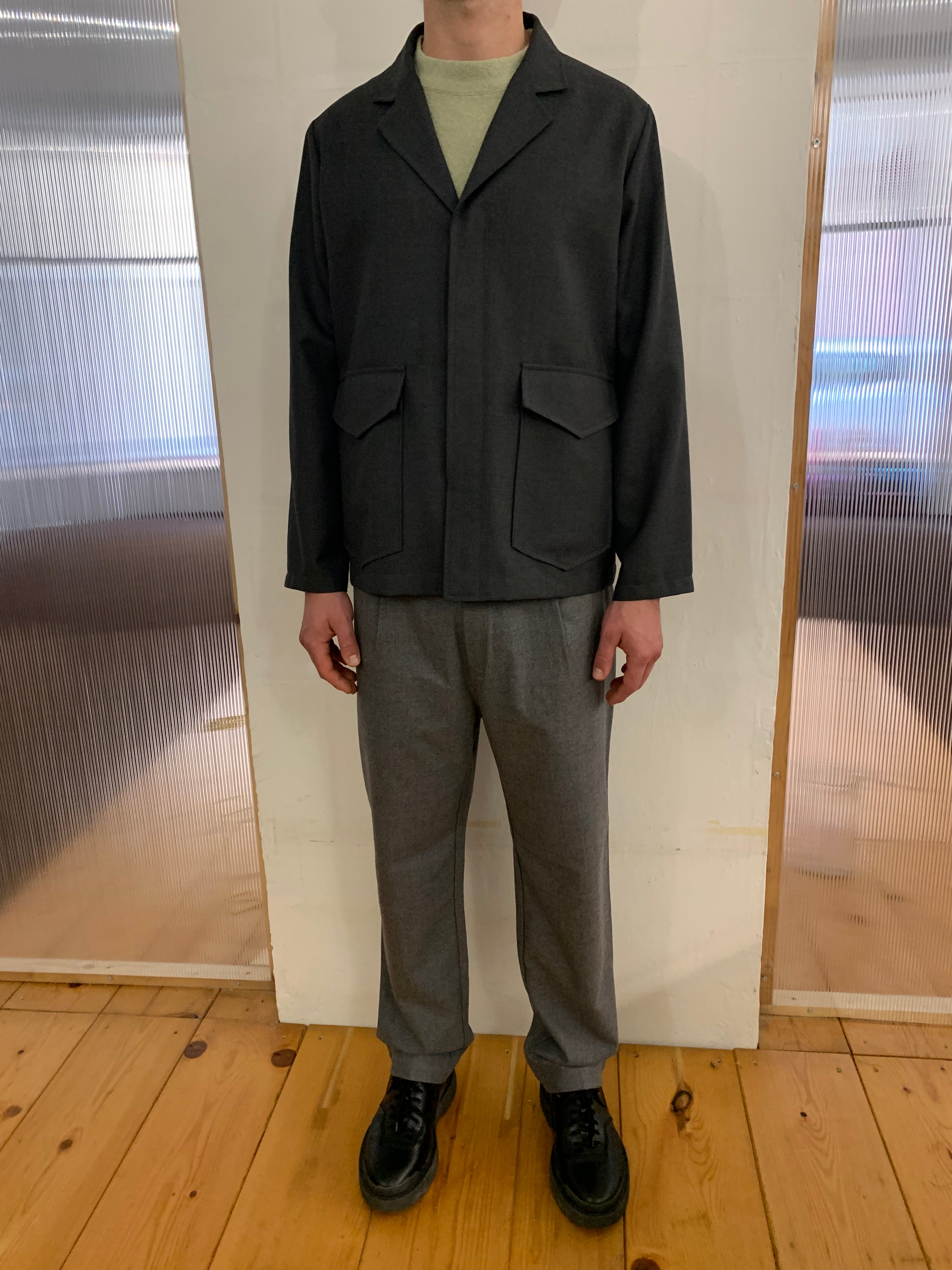 BONNEY NEW FURIA - WIDE JACKET - Super Soft Merino Wool Grey