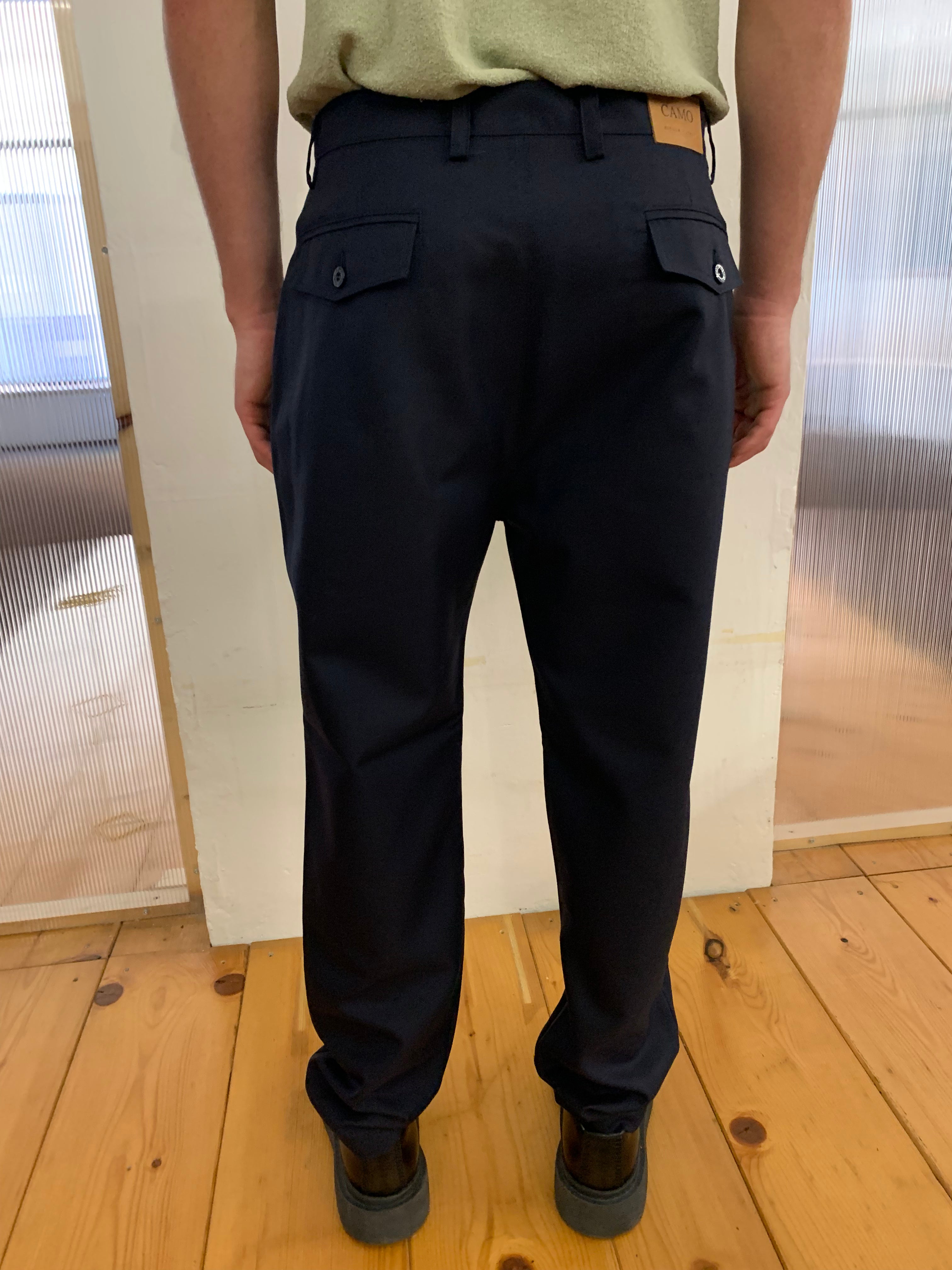 COMANCHE - CLASSIC TROUSERS - Winter Wool Navy