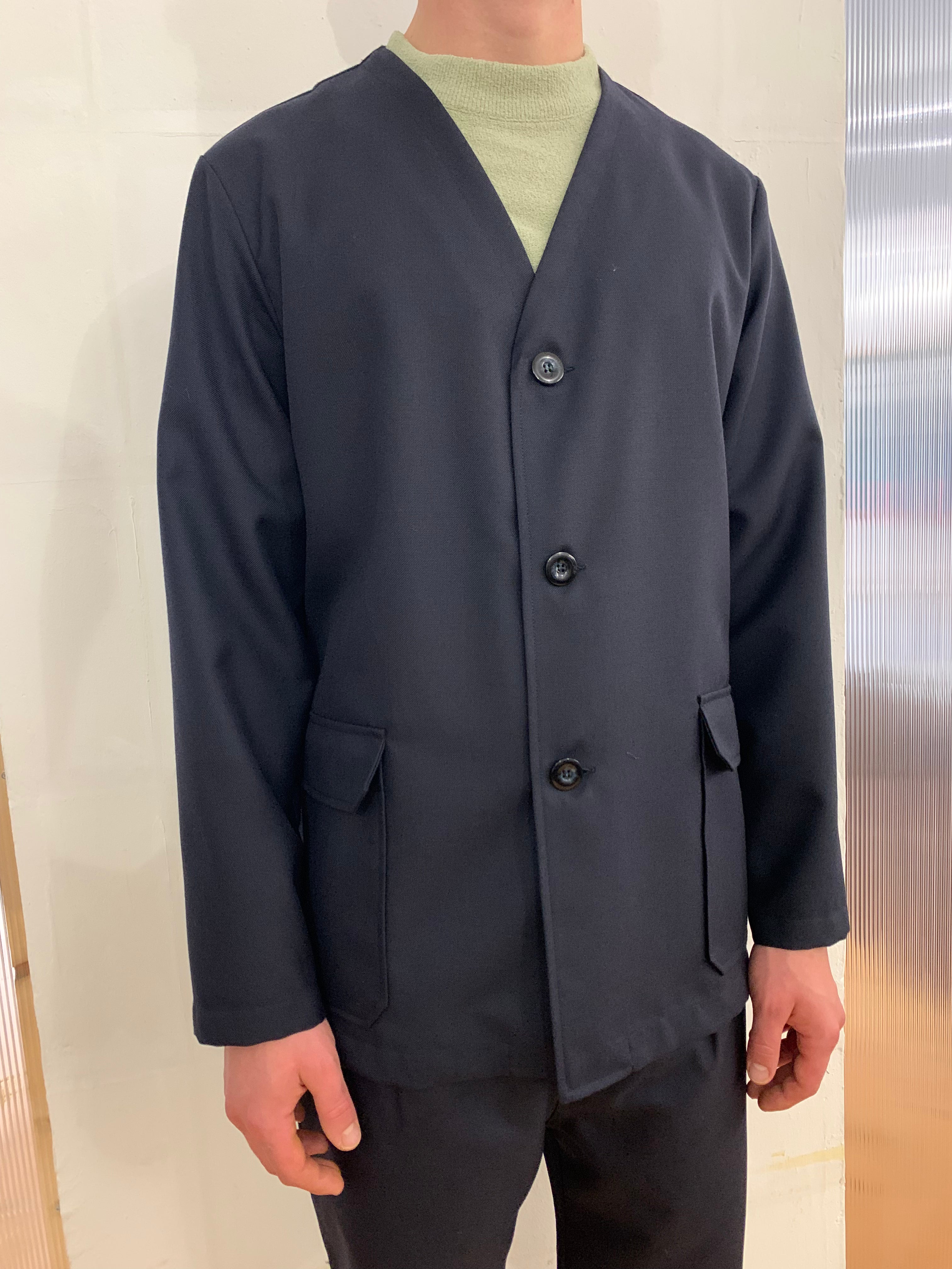 KINGSTONE - SMART JACKET - Navy Merino Wool