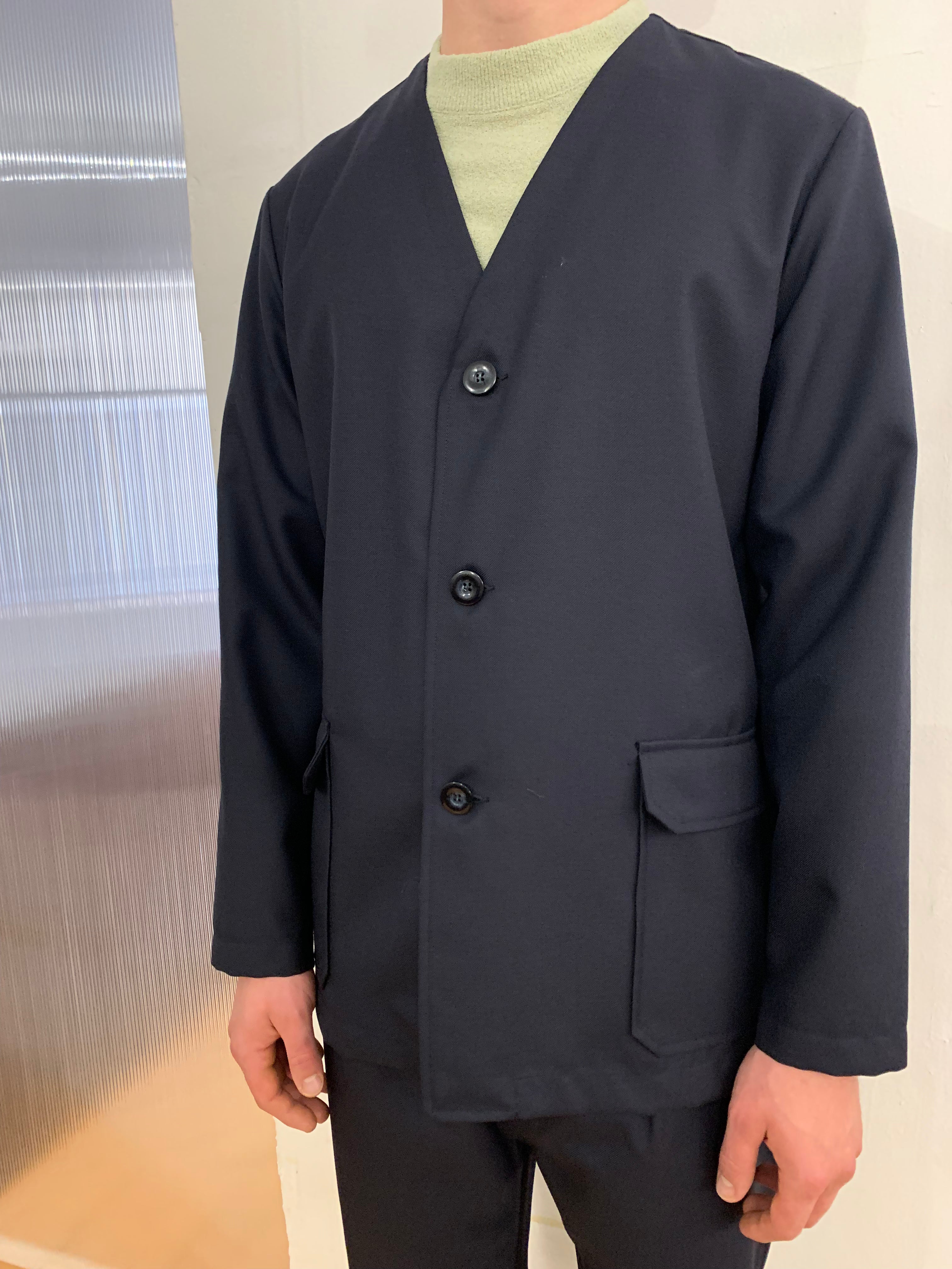 KINGSTONE - SMART JACKET - Navy Merino Wool