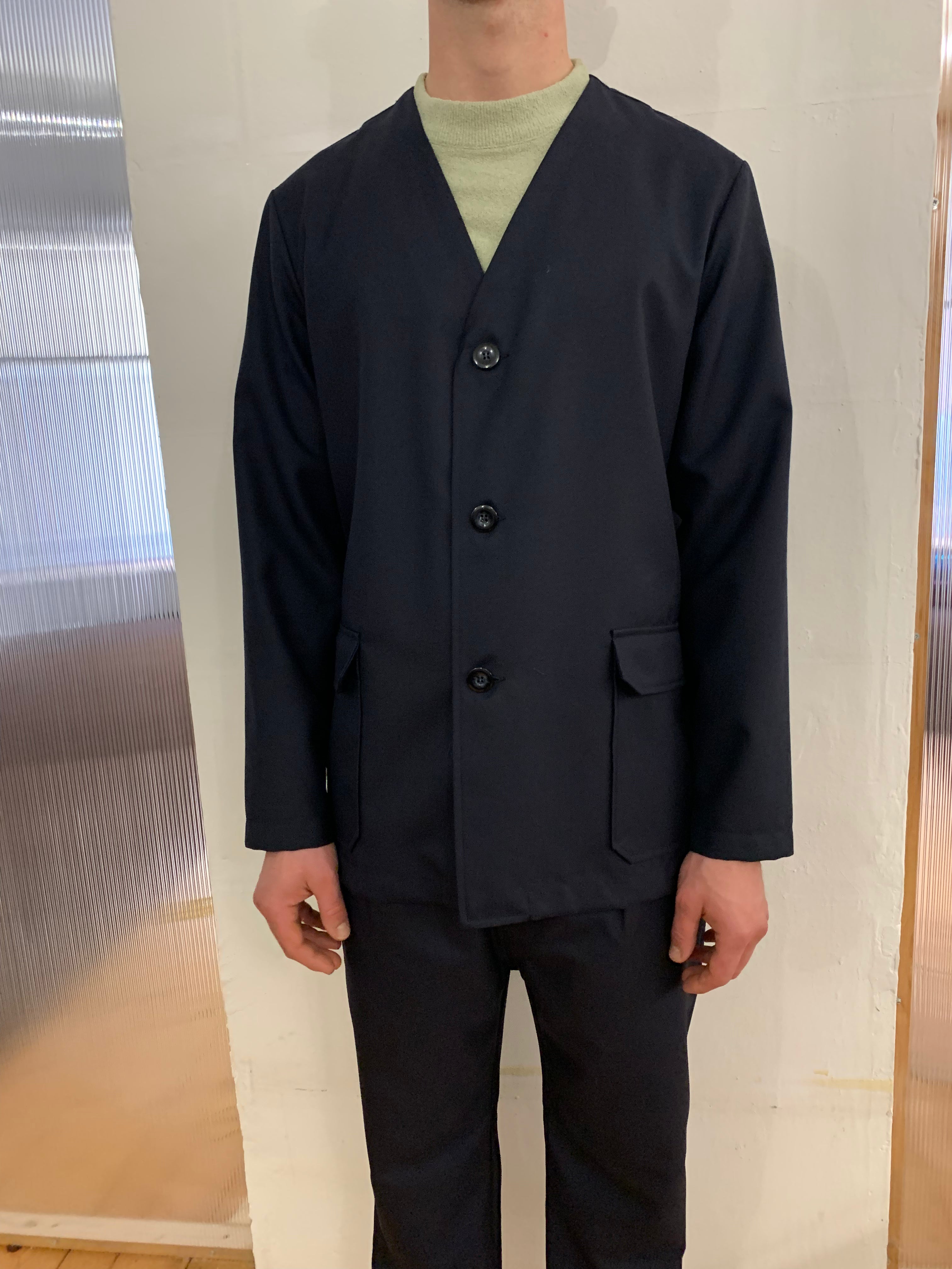 KINGSTONE - SMART JACKET - Navy Merino Wool